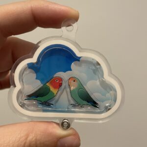 Cloud sky Shaker Keychain Base
