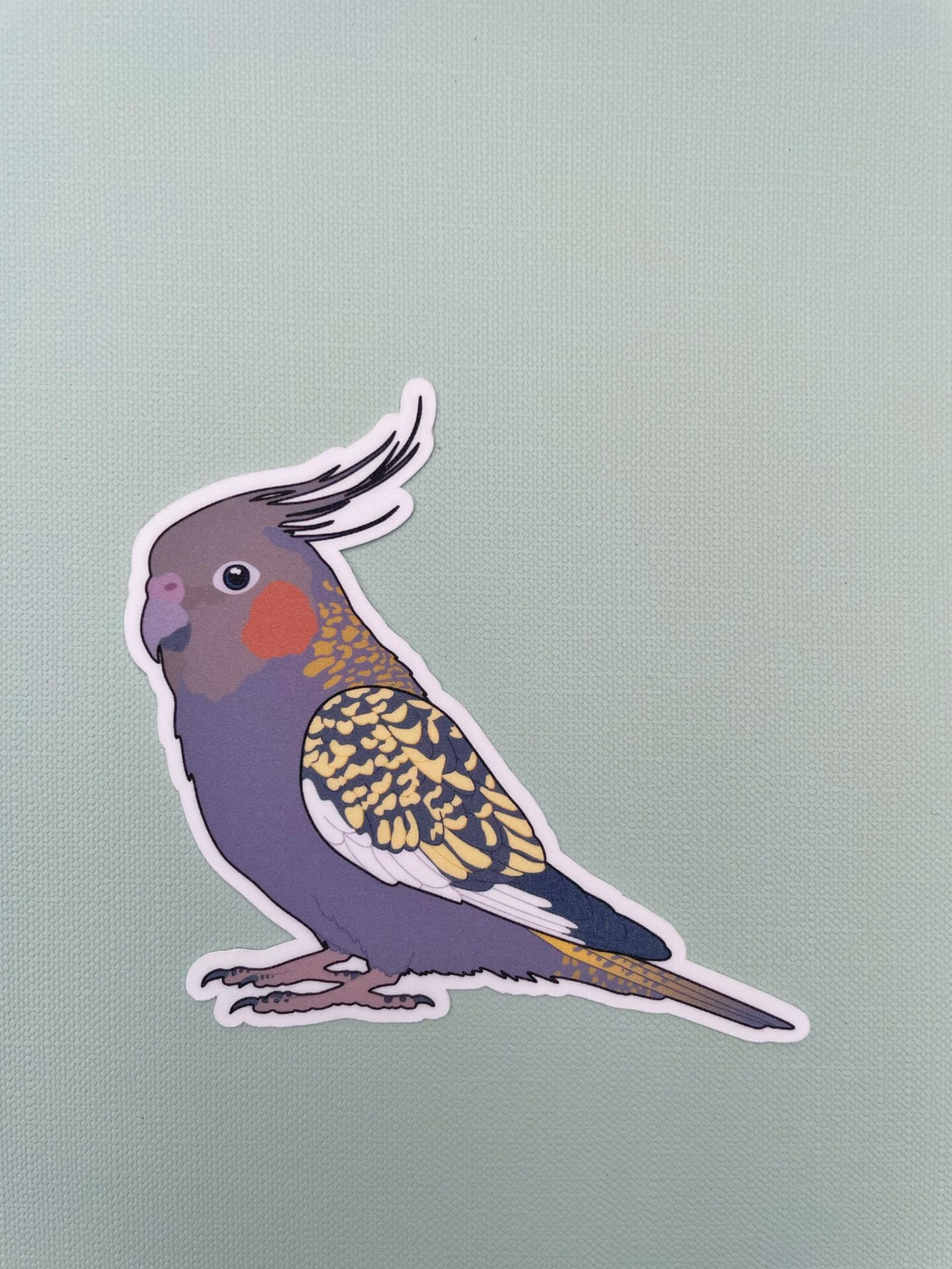 Cockatiel Glitter Sticker - Image 5