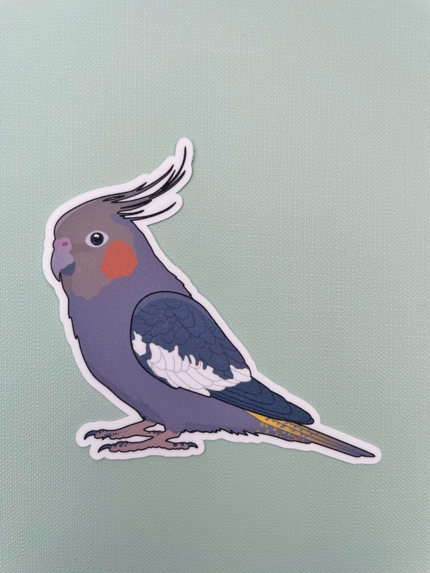 Cockatiel Glitter Sticker - Image 4