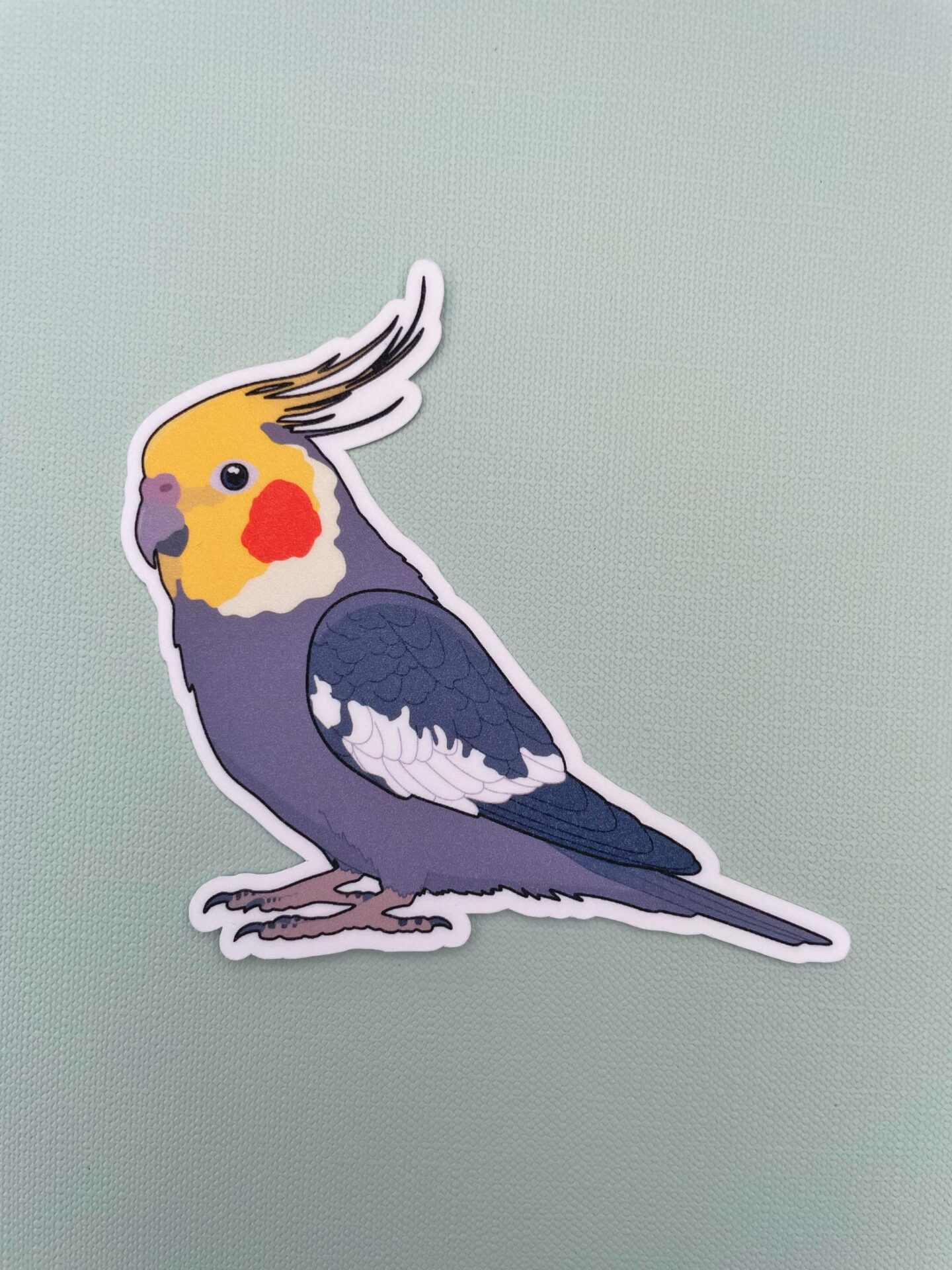 Cockatiel Glitter Sticker - Image 3
