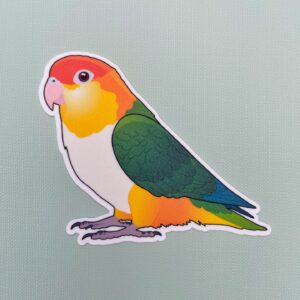 Alternative view of Caique Glitter Sticker