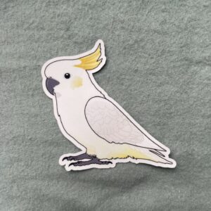 Alternative view of Cockatoo Glitter Sticker