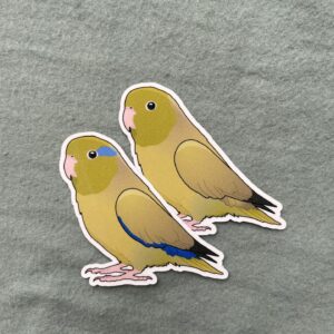 Parrotlet Glitter Sticker - Image 5