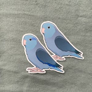 Parrotlet Glitter Sticker - Image 3