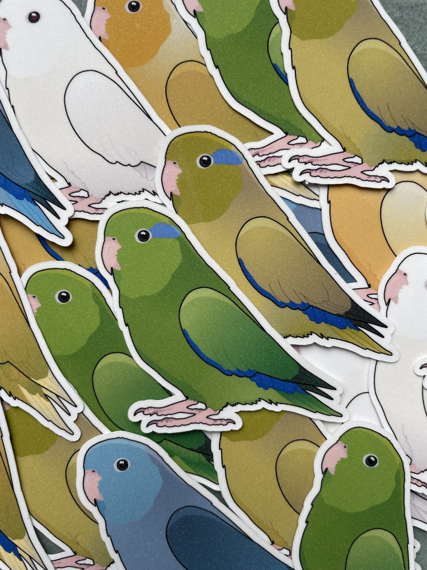Parrotlet Glitter Sticker