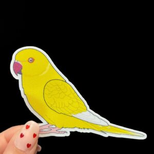 Ringneck parakeet Glitter Sticker - Image 5