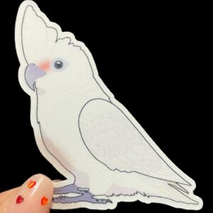Cockatoo Glitter Sticker - Image 8