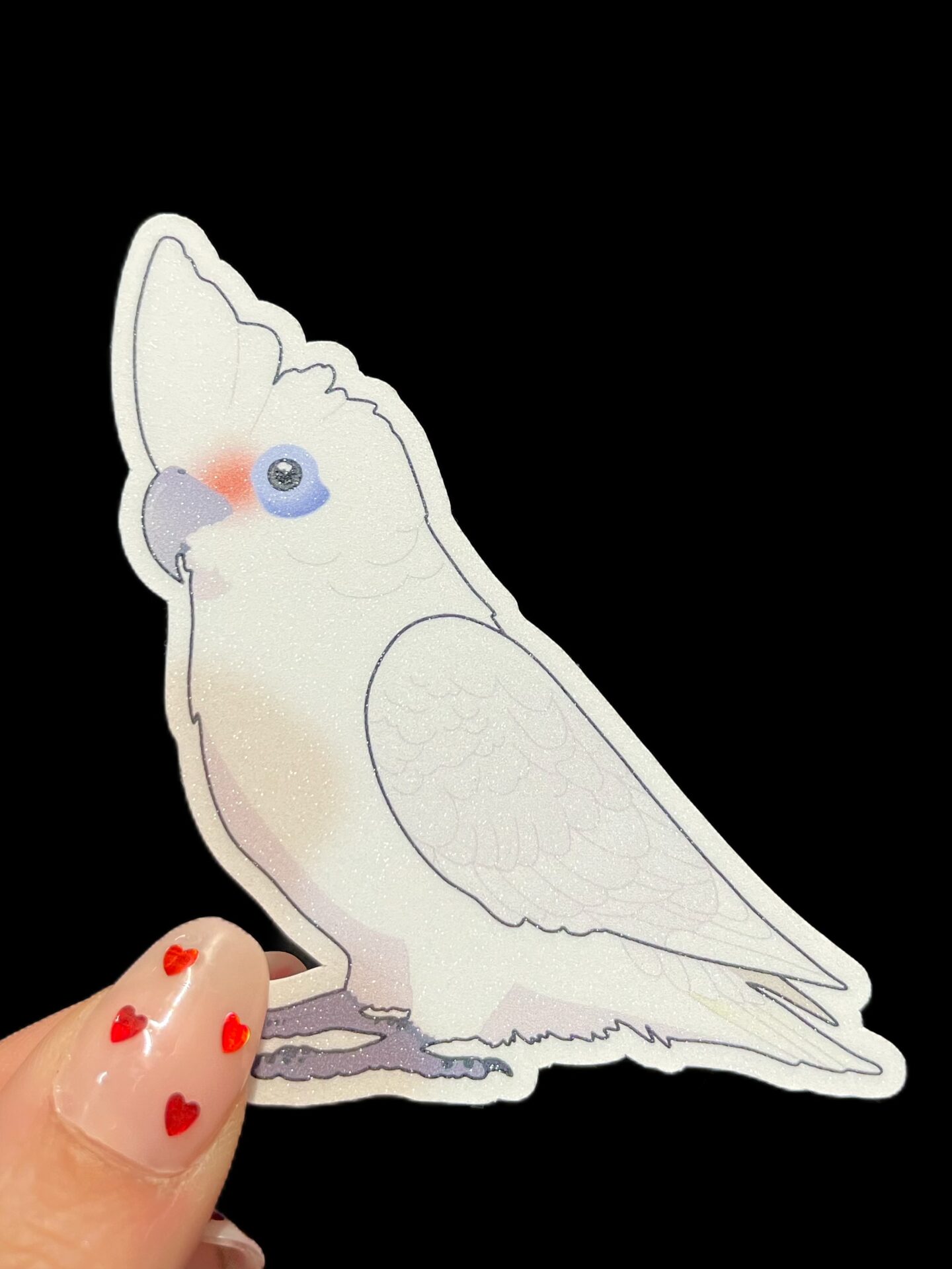 Cockatoo Glitter Sticker - Image 9