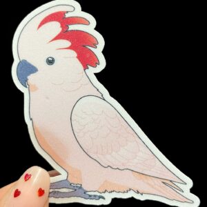 Cockatoo Glitter Sticker - Image 6