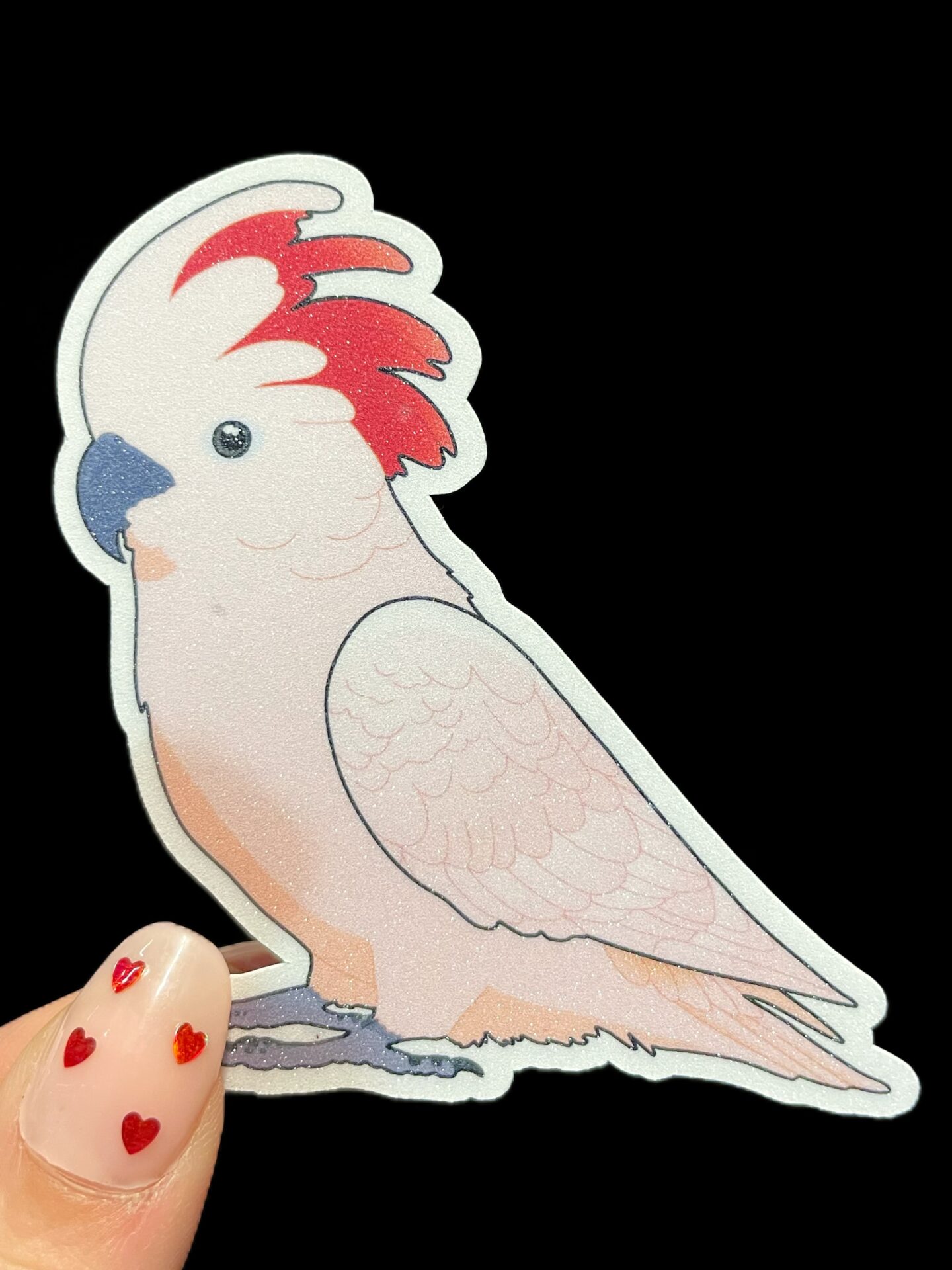 Cockatoo Glitter Sticker - Image 6