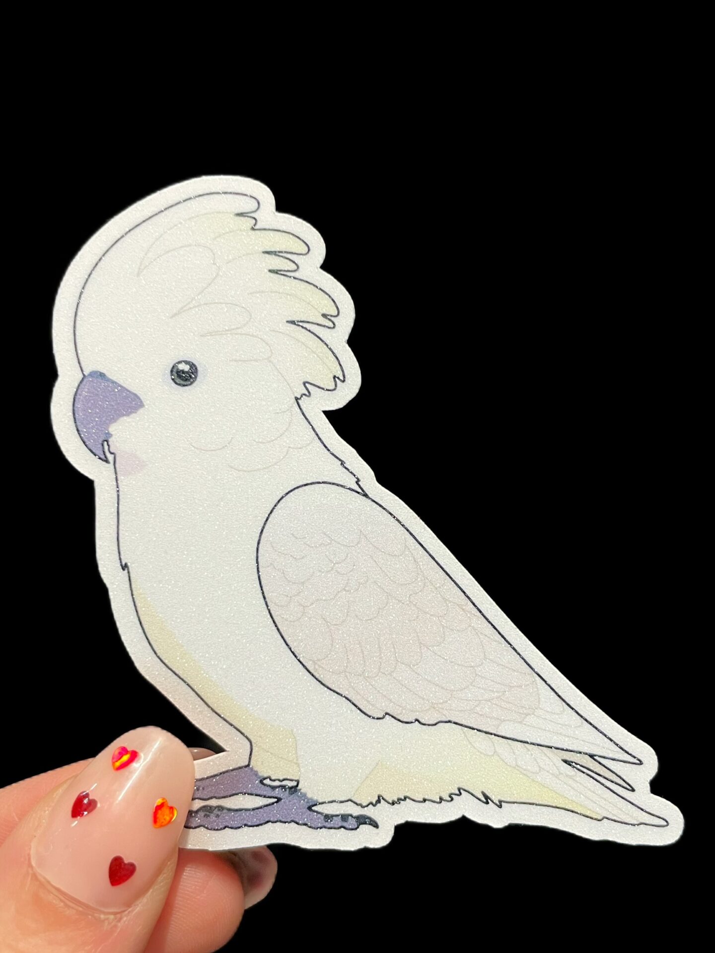 Cockatoo Glitter Sticker - Image 7