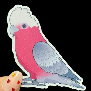 Cockatoo Glitter Sticker - Image 5