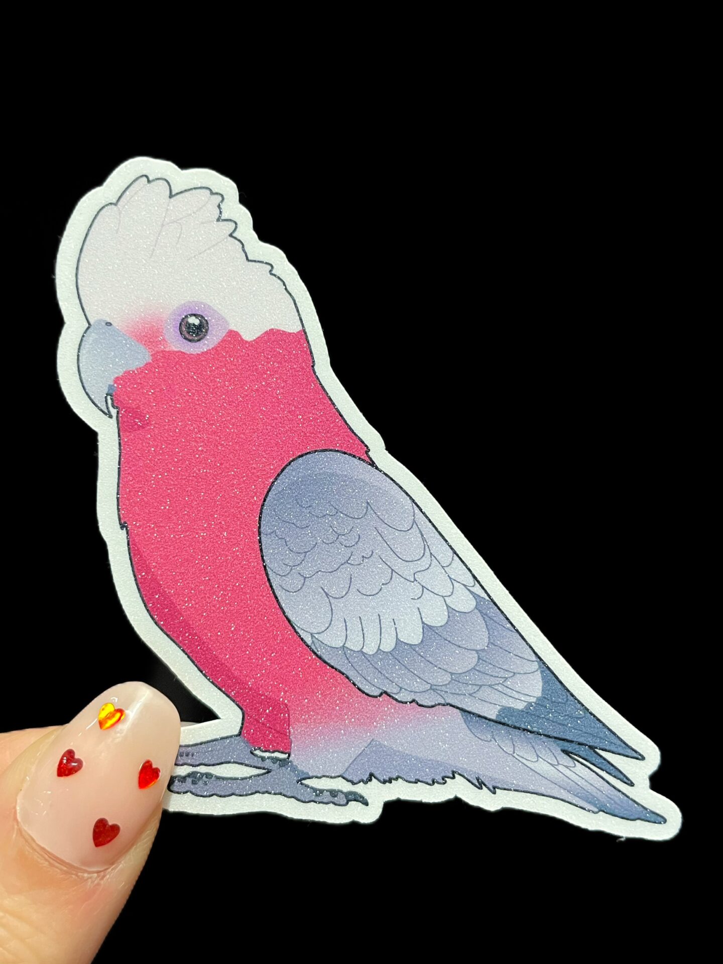 Cockatoo Glitter Sticker - Image 5