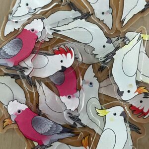 Cockatoo Acrylic Shaker Pieces