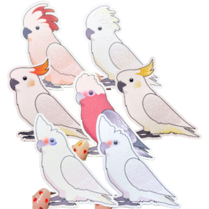 Cockatoo Glitter Sticker