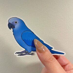 Mini macaw Glitter Sticker - Image 7