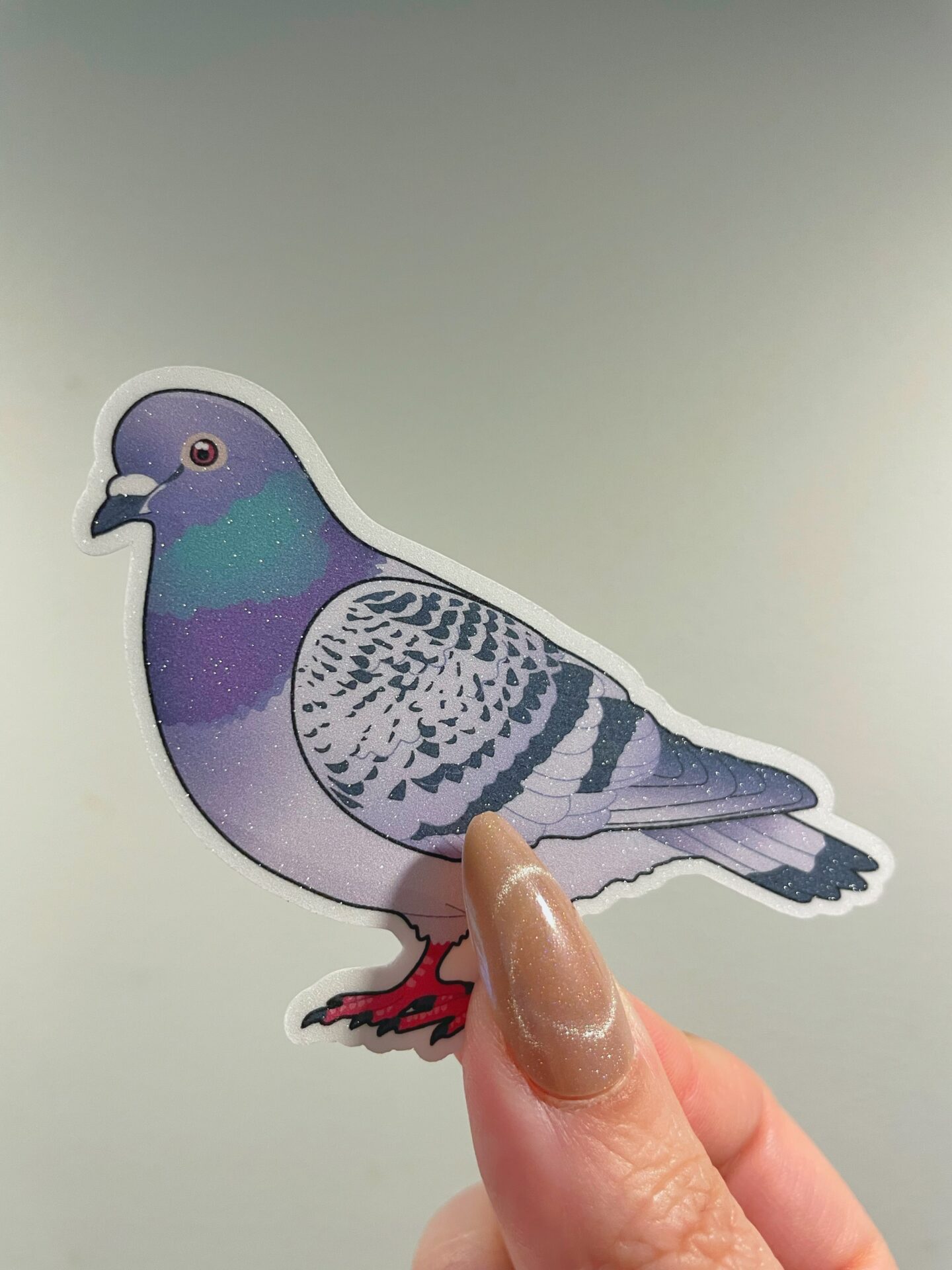 Pigeon-Dove Glitter Sticker - Image 6