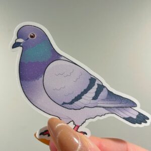 Pigeon-Dove Glitter Sticker - Image 5