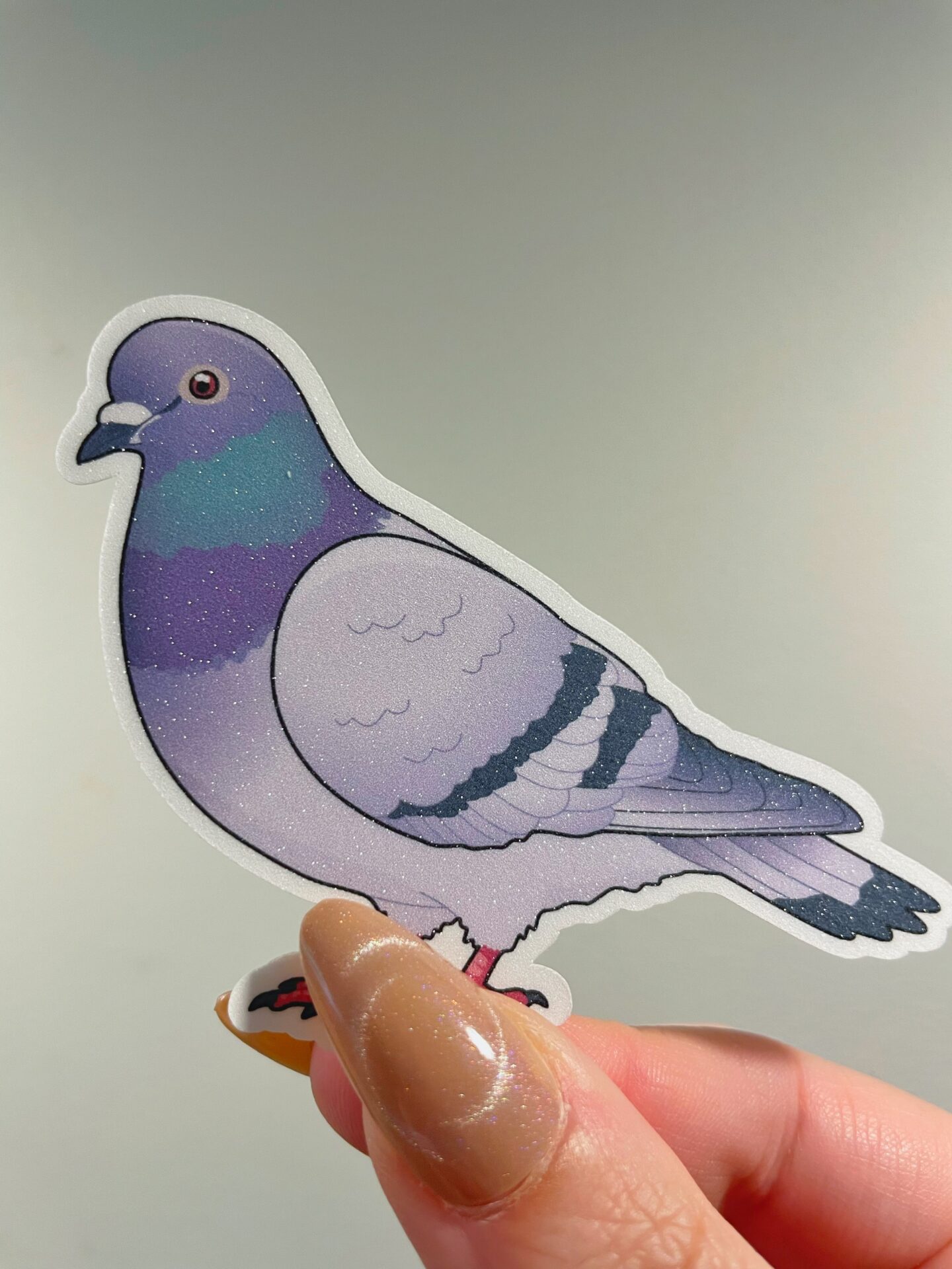 Pigeon-Dove Glitter Sticker - Image 5