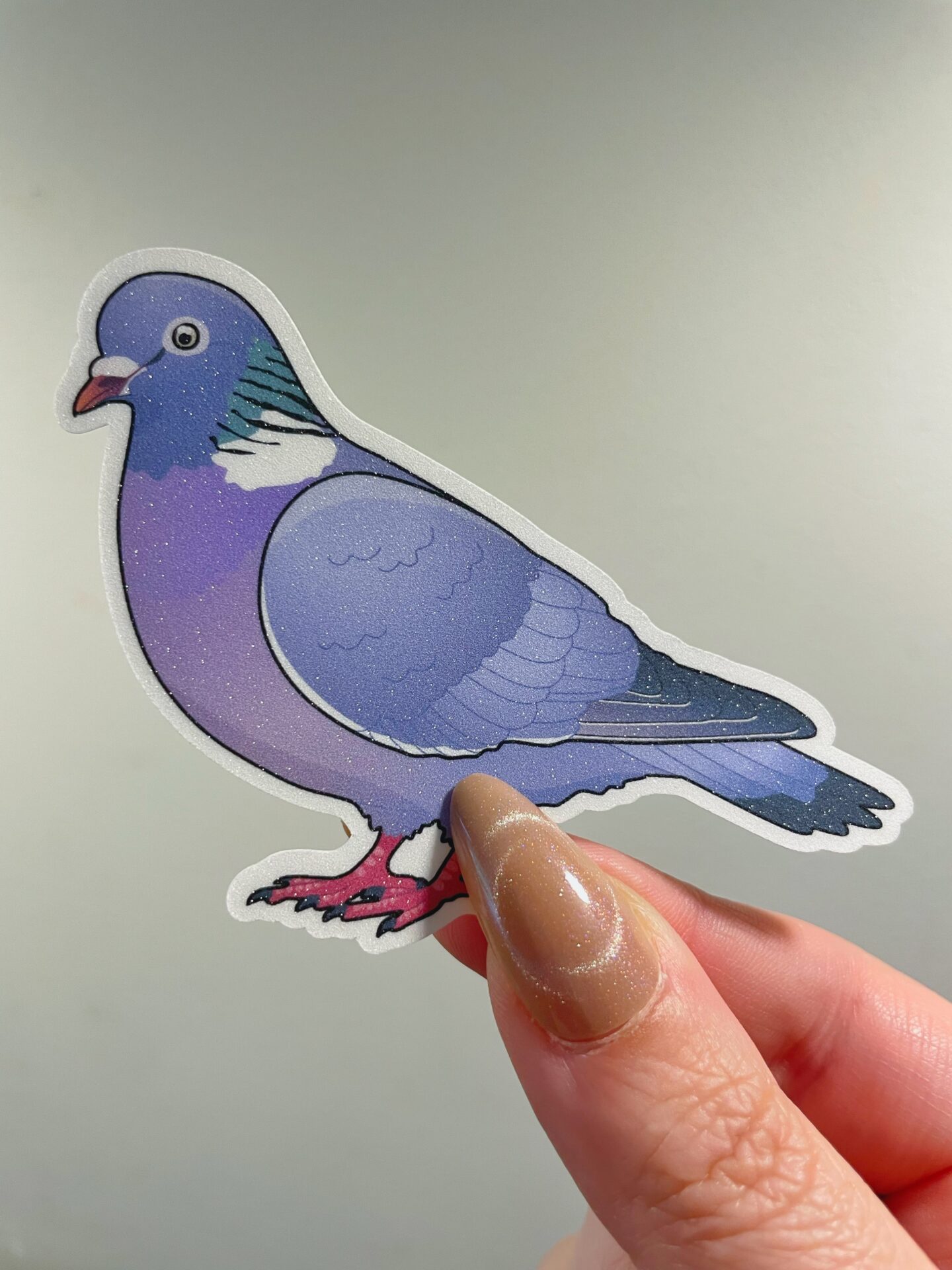 Pigeon-Dove Glitter Sticker - Image 4