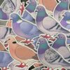 Pigeon-Dove Glitter Sticker
