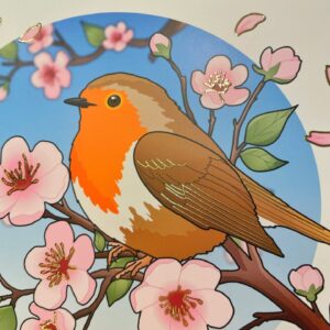 Alternative view of Robin Print
