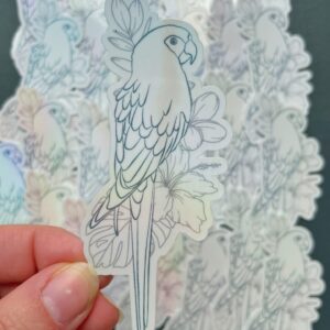 Parrot Sticker rainbow - Image 3
