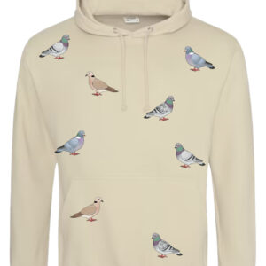 Pigeon-Dove overall Hoodie Sand